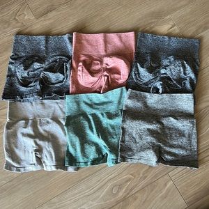 SHEIN Wide Waistband Sports Shorts Bundle (6 pairs)